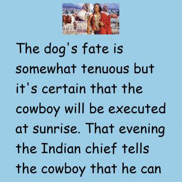 A Cowboy And His Dog Are Captured By Indians