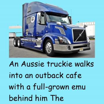 Trucker And The Emu